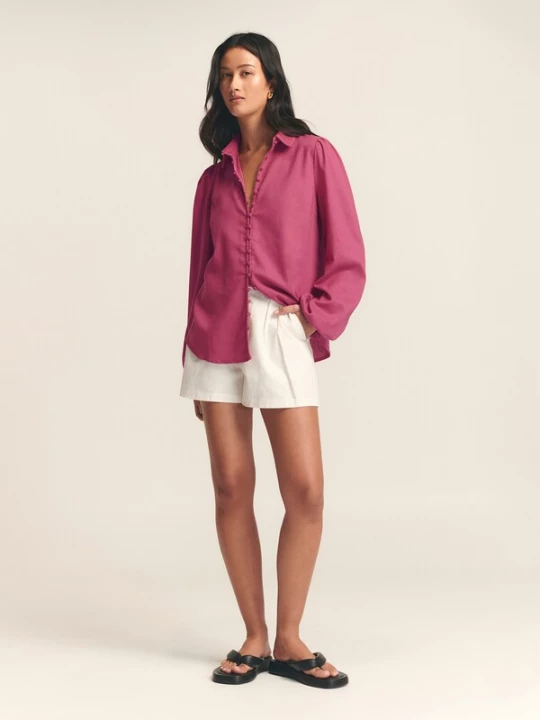 Foto van product St MRLO Blouse 'Pico' magenta