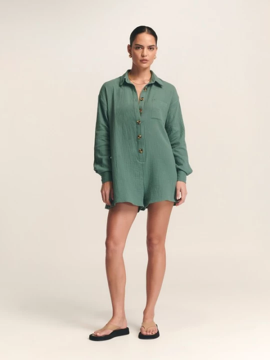 Foto van product St MRLO Jumpsuit 'Dana' smaragd