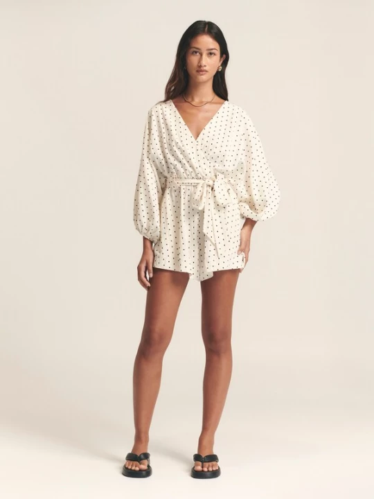 Foto van product St MRLO Jumpsuit 'Maya' crème / zwart