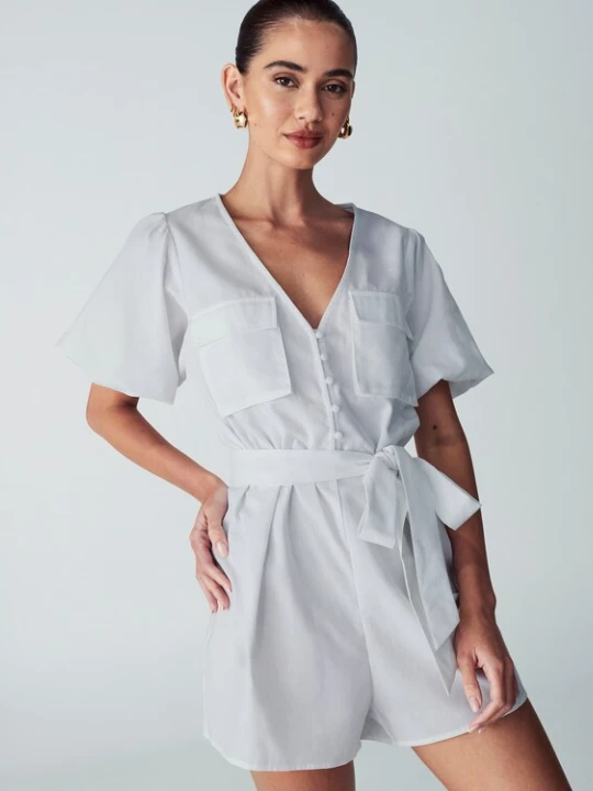 Foto van product St MRLO Jumpsuit 'Nelli' ecru