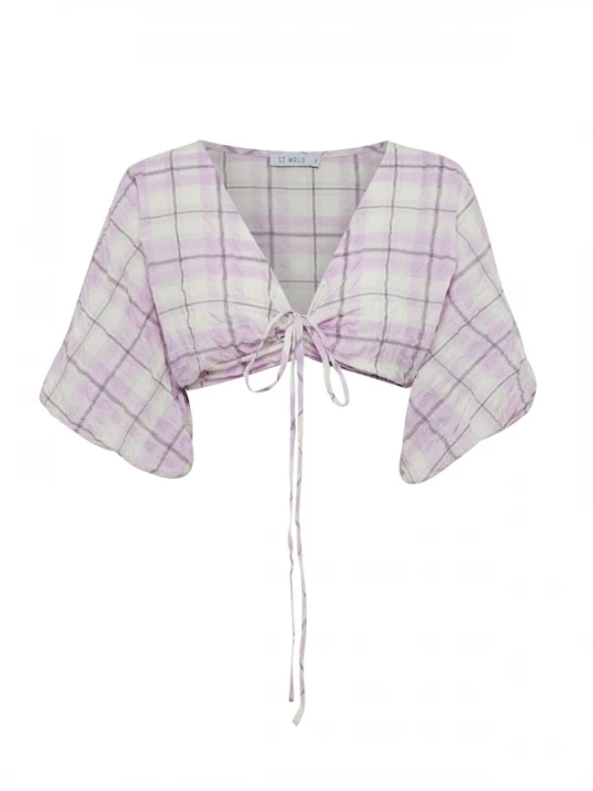Foto van product St MRLO Top 'ARIEL' lila