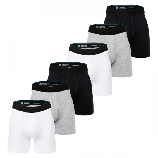 Foto van product Stance Boxershorts grijs / zwart / wit