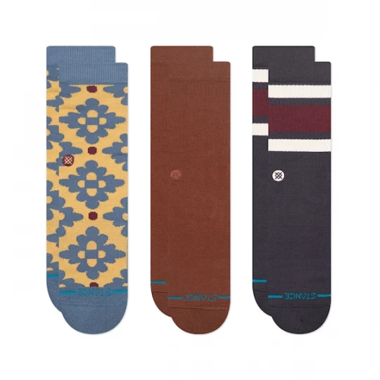 Foto van product Stance Sokken 'Ceramic Crew' indigo / geel / aubergine / oxide / wit
