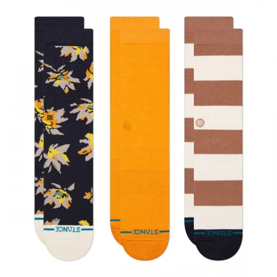 Foto van product Stance Sokken 'Equinox' mokka / oranje / zwart / offwhite