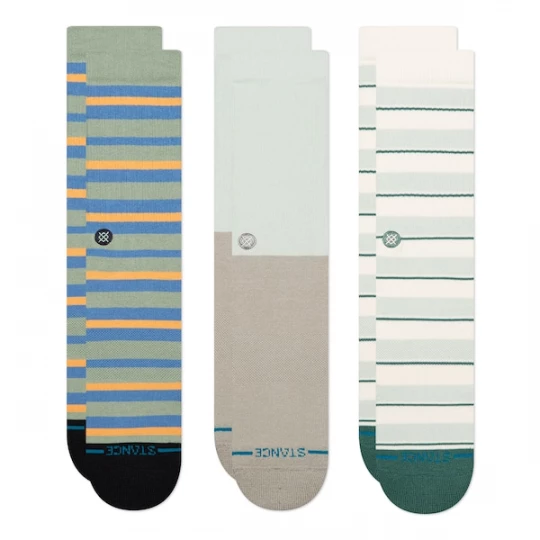 Foto van product Stance Sokken lichtbeige / donkerbeige / royal blue / koningsblauw / pastelgroen