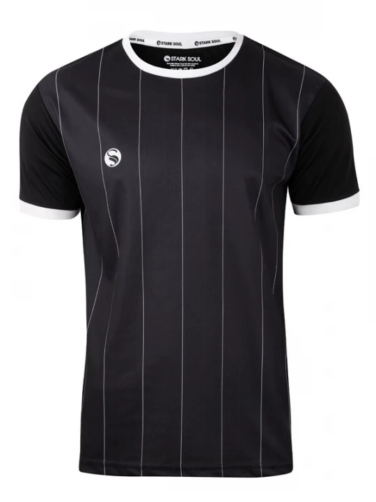 Foto van product Stark Soul Functioneel shirt 'Pinstripes' zwart / wit