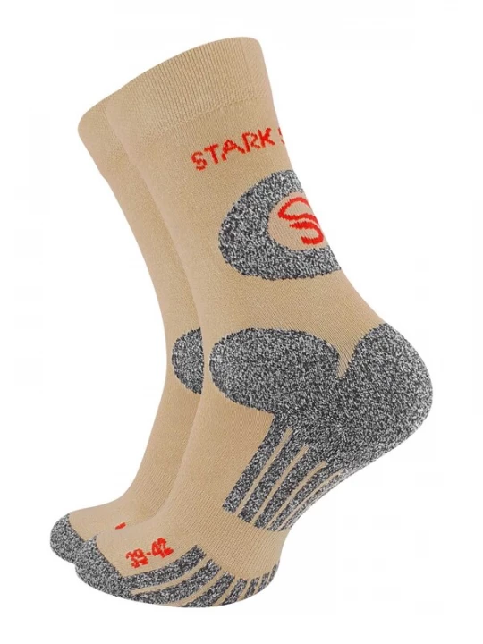 Foto van product Stark Soul Sokken beige / grijs gemêleerd / bloedrood