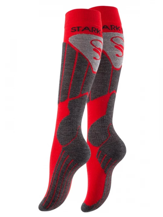 Foto van product Stark Soul Sportsokken donkergrijs / grijs gemêleerd / rood