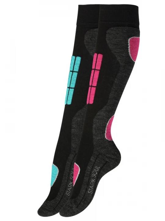 Foto van product Stark Soul Sportsokken turquoise / donkergrijs / pink / zwart