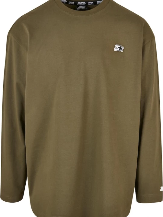 Foto van product Starter Black Label Shirt olijfgroen / zwart / wit
