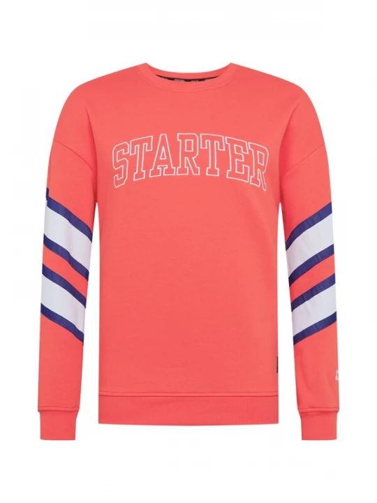 Foto van product Starter Black Label Sweatshirt blauw / watermeloen rood / wit