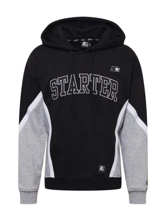 Foto van product Starter Black Label Sweatshirt grijs gemêleerd / zwart / wit