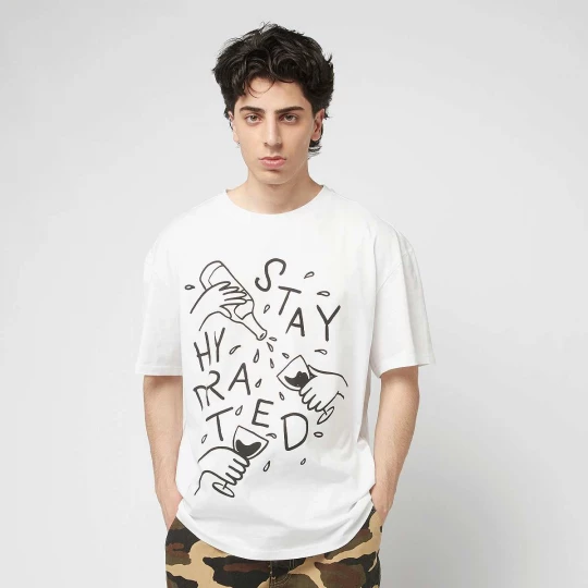 Foto van product Stay Hydrated Oversize Tee Mister Tee wit