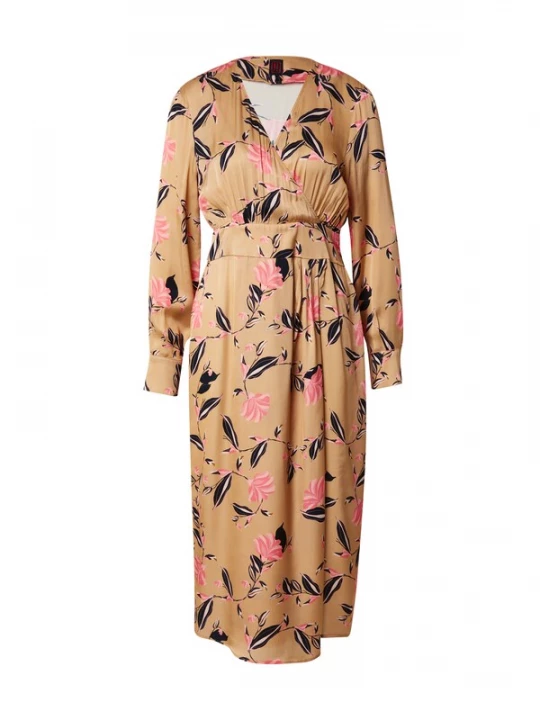 Foto van product Stefanel Jurk navy / cappuccino / rosa / wit
