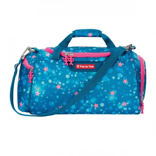 Foto van product STEP BY STEP Sporttas blauw / pink / bloedrood / wit