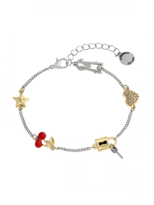 Foto van product STEVE MADDEN Armband goud / rood / zwart / zilver