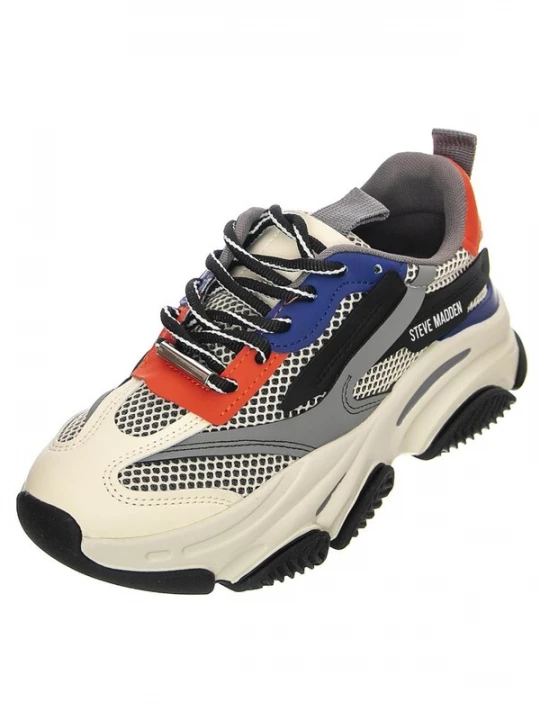 Foto van product STEVE MADDEN Sportieve veterschoen 'Possession Grey / Blue' gemengde kleuren