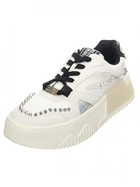 Foto van product STEVE MADDEN Sportieve veterschoen 'W' Whirl Black Multi Lace-Up Low-Profile Shoes' wit