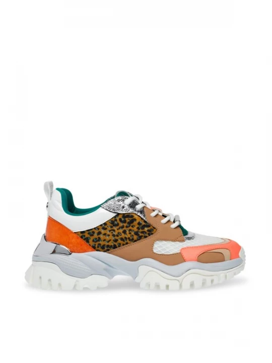 Foto van product STEVE MADDEN Sportieve veterschoen 'Womens Trilling Coral / Multi Lace-Up Low-Profile Shoes' gemengde kleuren