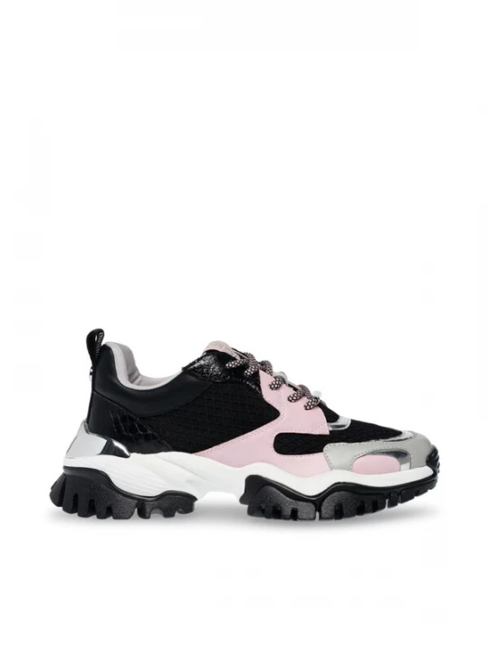 Foto van product STEVE MADDEN Sportieve veterschoen 'Womens Trilling Pink / Blk Lace-Up Low-Profile Shoes' rosa