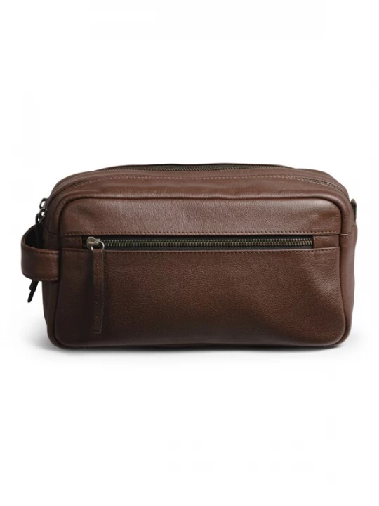 Foto van product still Nordic Toilettas 'Clean Toiletry 2 Room' bruin / zwart