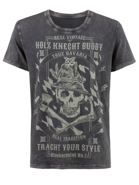 Foto van product STOCKERPOINT Shirt 'Buddy' grafiet / lichtgrijs