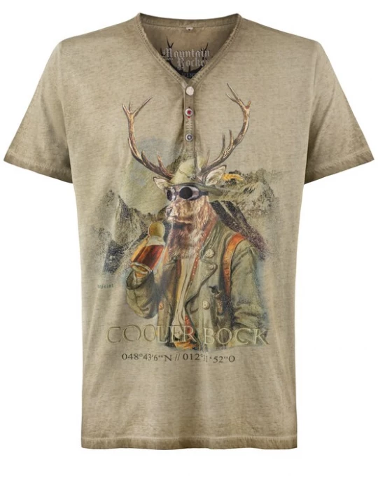 Foto van product STOCKERPOINT Shirt lichtbruin / gemengde kleuren