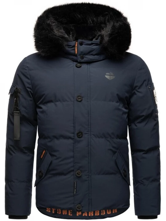 Foto van product STONE HARBOUR Winterjas 'Halvaar' navy