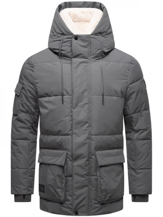 Foto van product STONE HARBOUR Winterjas 'Lauroo XX' ecru / antraciet