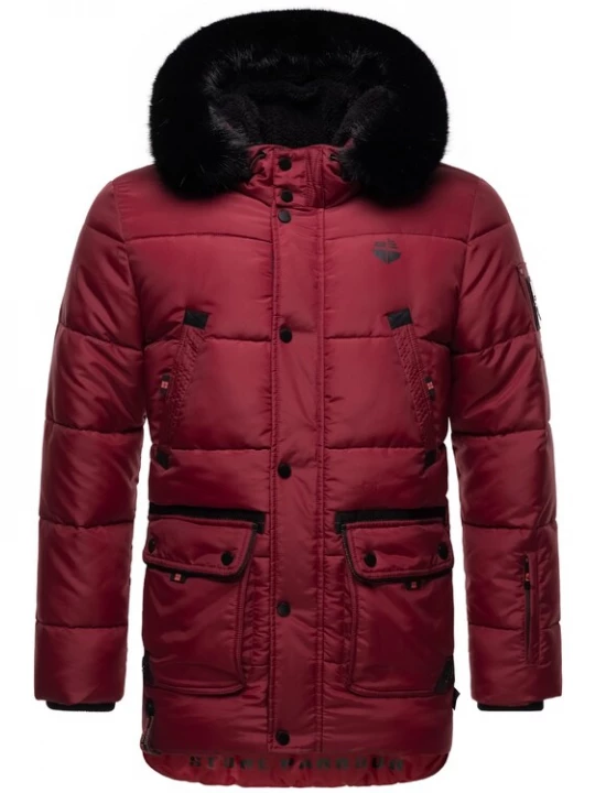 Foto van product STONE HARBOUR Winterjas 'Mironoo' bordeaux / zwart