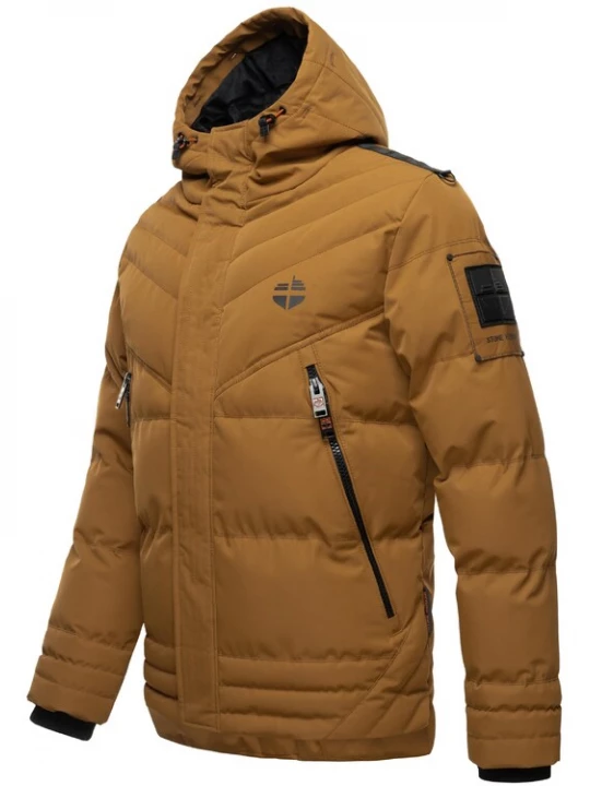 Foto van product STONE HARBOUR Winterjas 'Romaan' bruin / zwart