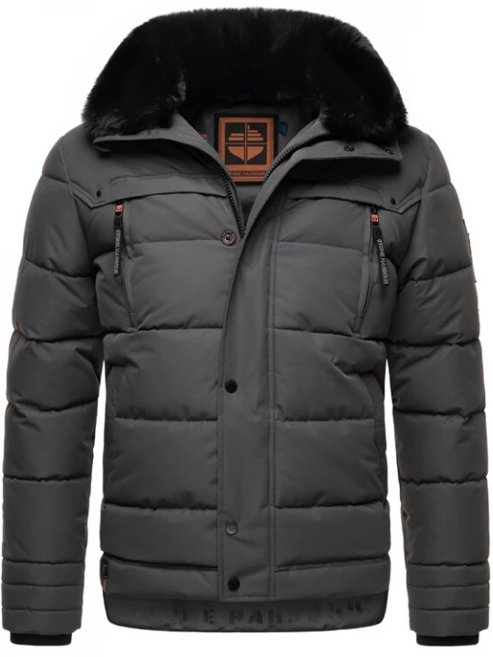 Foto van product STONE HARBOUR Winterjas 'Witaas' antraciet
