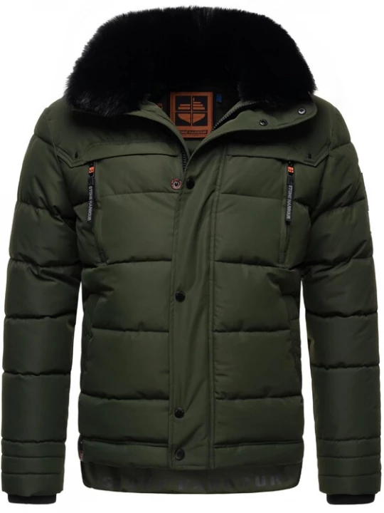 Foto van product STONE HARBOUR Winterjas 'Witaas' groen / olijfgroen