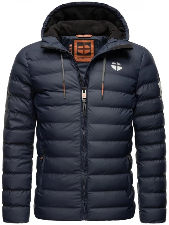 Foto van product STONE HARBOUR Winterjas 'Zaharoo' navy / wit