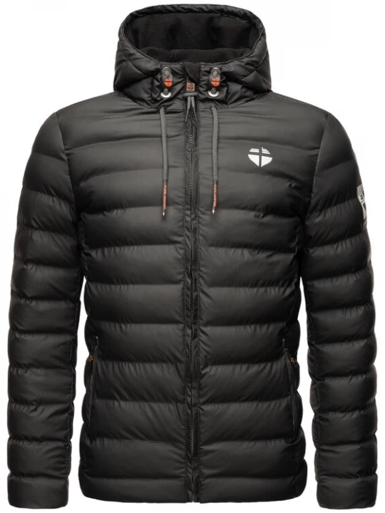 Foto van product STONE HARBOUR Winterjas 'Zaharoo' zwart / wit