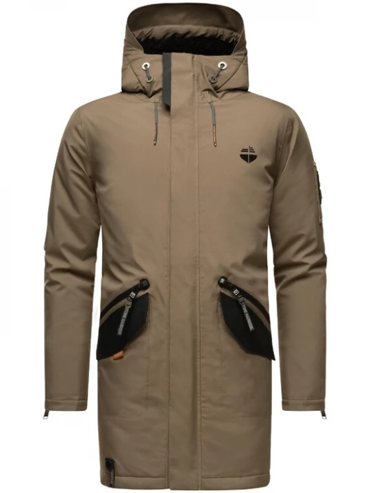 Foto van product STONE HARBOUR Winterparka 'Ragaan' bruin / zwart