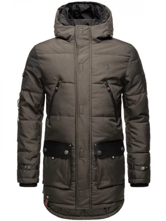 Foto van product STONE HARBOUR Winterparka 'Tahaa' rookgrijs / zwart