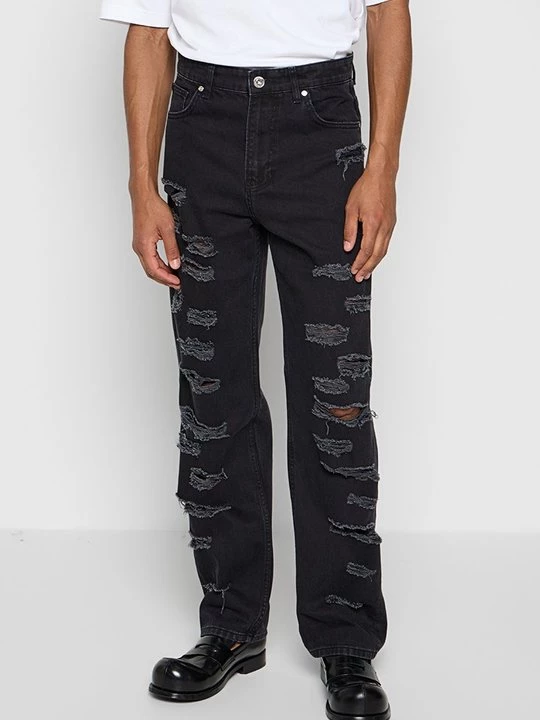 Foto van product Straight leg jeans 2Y Premium zwart