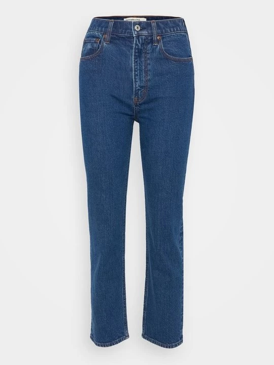 Foto van product Straight leg jeans Abercrombie & Fitch donkerblauw denim