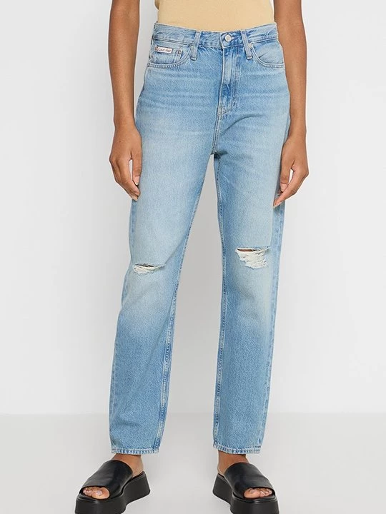 Foto van product Straight leg jeans Calvin Klein Jeans destroyed denim