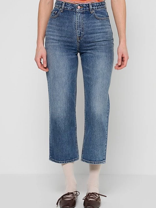 Foto van product Straight leg jeans Ganni blauw