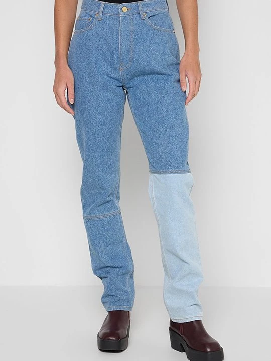 Foto van product Straight leg jeans Ganni blauw