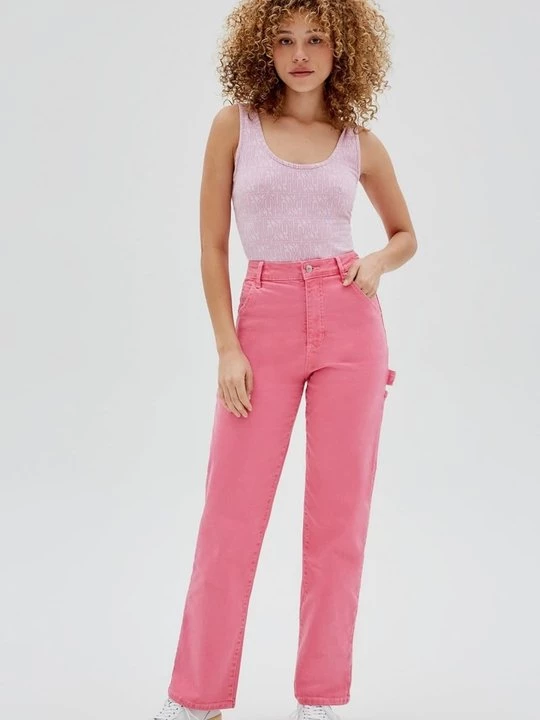 Foto van product Straight leg jeans Guess donkerroze