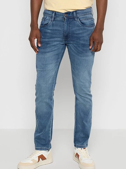 Foto van product Straight leg jeans INDICODE blauw