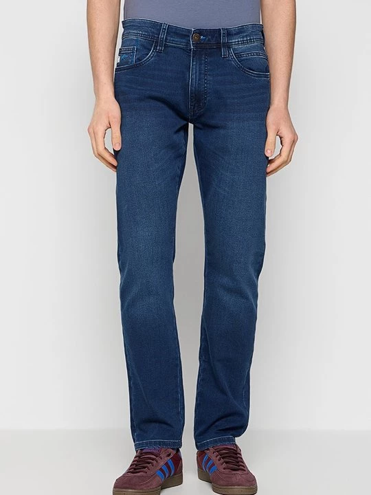 Foto van product Straight leg jeans INDICODE donkerblauw