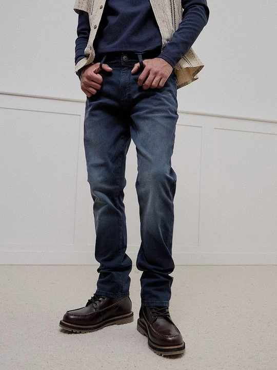 Foto van product Straight leg jeans INDICODE donkerblauw