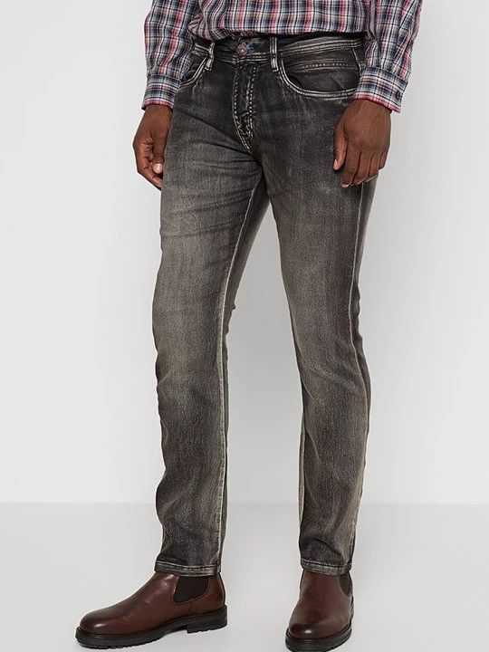 Foto van product Straight leg jeans INDICODE grijs