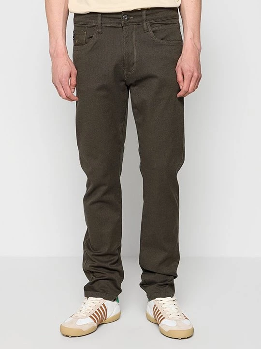 Foto van product Straight leg jeans INDICODE olijfgroen
