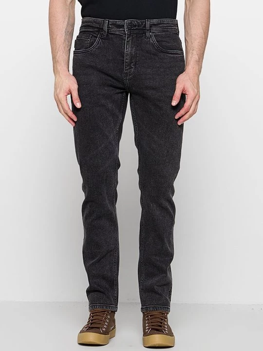 Foto van product Straight leg jeans INDICODE zwart