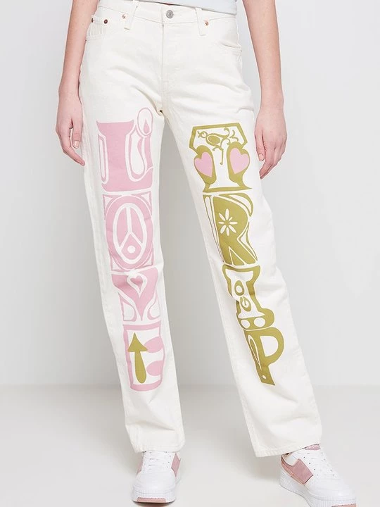 Foto van product Straight leg jeans Levi's crème